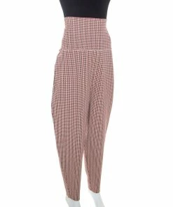Deals ✔️ Stella McCartney Multicolor Houndstooth Pattern Knit Tapered Pants L For 👩 Women 💯 -Stella McCartney Shop luxury women stella mccartney used clothes p245055 002