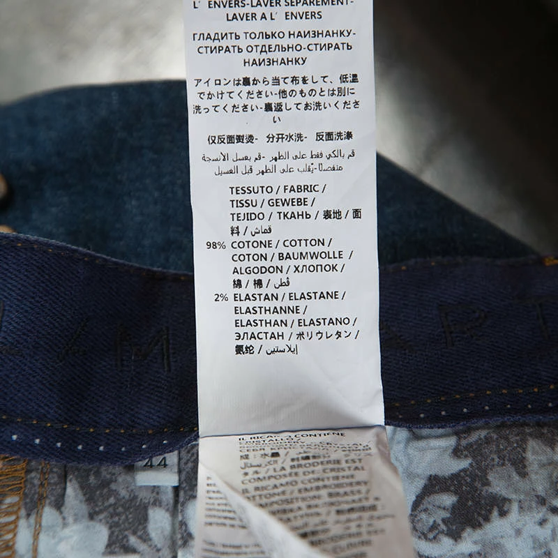 Budget โญ Stella McCartney Blue Denim Embroidered Embellished Short ๐ Skirt M For ๐ฉ Women โญ 8 Budget โญ Stella McCartney Blue Denim Embroidered Embellished Short ๐ Skirt M For ๐ฉ Women โญ - Image 6