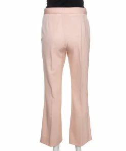 Promo 😉 Stella McCartney Blush Pink Silk Twill Wide Leg Eden Trousers XS For 👩 Women 👏 -Stella McCartney Shop luxury women stella mccartney used clothes p258015 002