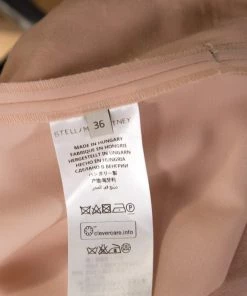 Promo 😉 Stella McCartney Blush Pink Silk Twill Wide Leg Eden Trousers XS For 👩 Women 👏 -Stella McCartney Shop luxury women stella mccartney used clothes p258015 004