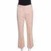 Promo 😉 Stella McCartney Blush Pink Silk Twill Wide Leg Eden Trousers XS For 👩 Women 👏