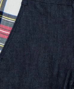 Best Pirce ✔️ Stella McCartney Navy Blue Denim Plaid Trim 👖 Jeans S For 👩 Women 🛒 -Stella McCartney Shop luxury women stella mccartney used clothes p267658 005