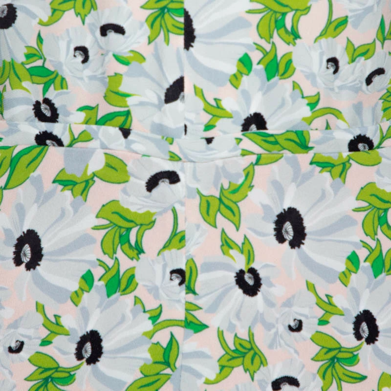 Wholesale ❤️ Stella McCartney Multicolor Floral Print Crepe Jumpsuit S For 👩 Women ✨ 6 Wholesale ❤️ Stella McCartney Multicolor Floral Print Crepe Jumpsuit S For 👩 Women ✨ - Image 4