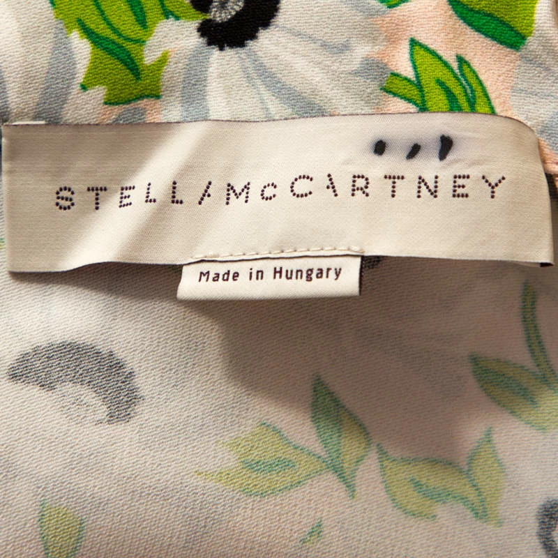 Wholesale ❤️ Stella McCartney Multicolor Floral Print Crepe Jumpsuit S For 👩 Women ✨ 7 Wholesale ❤️ Stella McCartney Multicolor Floral Print Crepe Jumpsuit S For 👩 Women ✨ - Image 5