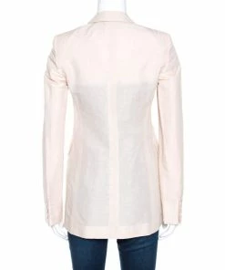 Promo 🎁 Stella McCartney Pale Pink Linen Tailored Blazer XS For 👩 Women 🌟 -Stella McCartney Shop luxury women stella mccartney used clothes p269326 001