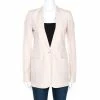 Promo 🎁 Stella McCartney Pale Pink Linen Tailored Blazer XS For 👩 Women 🌟 -Stella McCartney Shop luxury women stella mccartney used clothes p269326 006