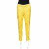 Promo 👍 Stella McCartney Yellow Cotton Jacquard Tapered Pants M For 👩 Women 😉 -Stella McCartney Shop luxury women stella mccartney used clothes p270724 002