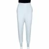 Coupon 🔔 Stella McCartney Pale Blue Stretch Crepe Julia Trousers M For 👩 Women 🌟