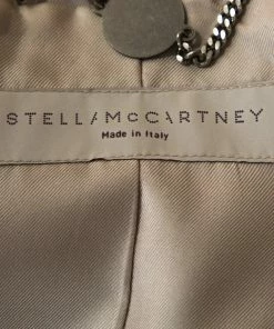 Deals 🥰 Stella McCartney Pale Ecru Silk Blend Tailored Blazer S For 👩 Women ✨ -Stella McCartney Shop luxury women stella mccartney used clothes p277728 005