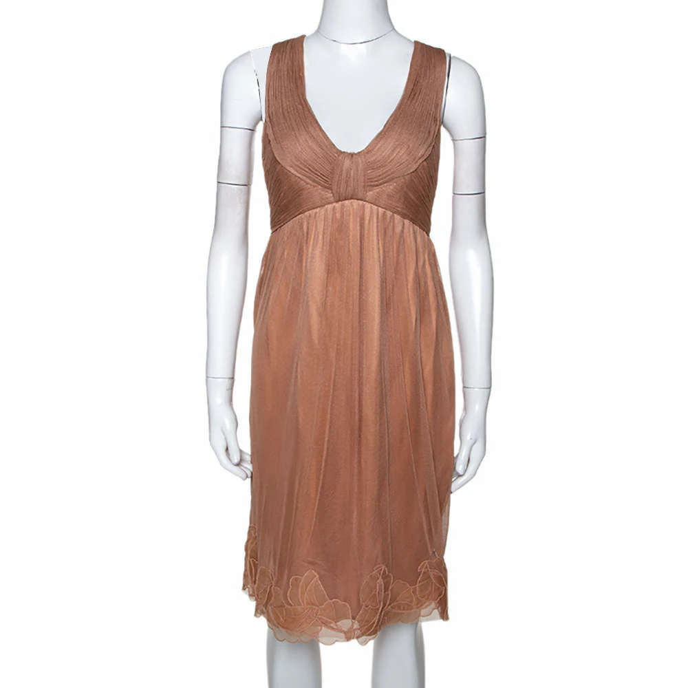Best Sale โค๏ธ Stella McCartney Copper Silk Tulle Gathered Halter Neck ๐ Dress S For ๐ฉ Women ๐ 3 Best Sale โค๏ธ Stella McCartney Copper Silk Tulle Gathered Halter Neck ๐ Dress S For ๐ฉ Women ๐