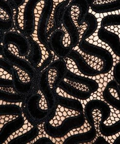 Best Sale 🛒 Stella McCartney Black Ribbon Lace Patterned Shift 👗 Dress S For 👩 Women 🎁 -Stella McCartney Shop luxury women stella mccartney used clothes p286522 002