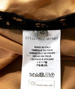 Best Sale 🛒 Stella McCartney Black Ribbon Lace Patterned Shift 👗 Dress S For 👩 Women 🎁 -Stella McCartney Shop luxury women stella mccartney used clothes p286522 006