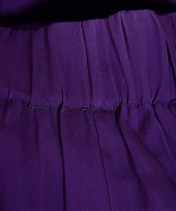 Outlet 😍 Stella McCartney Purple Crepe Draped Strapless 👗 Dress M For 👩 Women ✨ -Stella McCartney Shop luxury women stella mccartney used clothes p294868 003