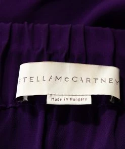 Outlet 😍 Stella McCartney Purple Crepe Draped Strapless 👗 Dress M For 👩 Women ✨ -Stella McCartney Shop luxury women stella mccartney used clothes p294868 004