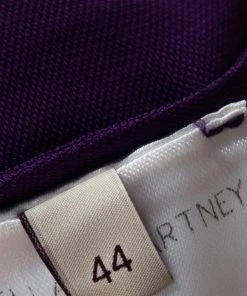 Outlet 😍 Stella McCartney Purple Crepe Draped Strapless 👗 Dress M For 👩 Women ✨ -Stella McCartney Shop luxury women stella mccartney used clothes p294868 005