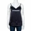 Best Sale 🔔 Stella McCartney Black Silk Satin Lace Trim Camisole Top S For 👩 Women ✔️ -Stella McCartney Shop luxury women stella mccartney used clothes p297830 1592298049 001