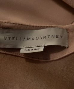 Buy 😍 Stella McCartney Beige Floral Embroidered Crepe V Neck Sheath 👗 Dress M For 👩 Women 👏 -Stella McCartney Shop luxury women stella mccartney used clothes p299650 004