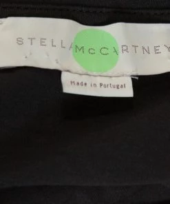 New ⌛ Stella McCartney Black Cotton Ruffled Asymmetrical Top S For 👩 Women 🛒 -Stella McCartney Shop luxury women stella mccartney used clothes p309722 004