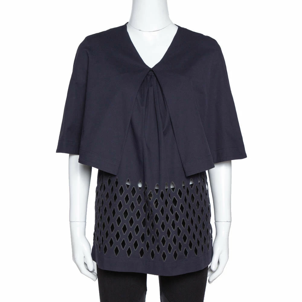 Coupon ๐ Stella McCartney Navy Blue Cutout Cotton Cape Sleeve Top S For ๐ฉ Women ๐ฏ 3 Coupon ๐ Stella McCartney Navy Blue Cutout Cotton Cape Sleeve Top S For ๐ฉ Women ๐ฏ
