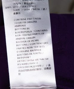 Wholesale 🎁 Stella McCartney Purple Silk Estelle Blouse XS For 👩 Women 🌟 -Stella McCartney Shop luxury women stella mccartney used clothes p320783 006