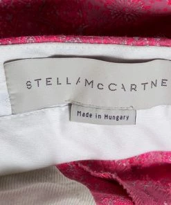 Best Sale 🔥 Stella McCartney Neon Pink Cotton Jacquard Tapered Pants S For 👩 Women 🔥 -Stella McCartney Shop luxury women stella mccartney used clothes p324901 002