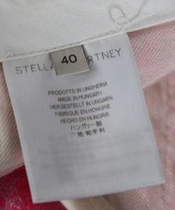 Best Sale 🔥 Stella McCartney Neon Pink Cotton Jacquard Tapered Pants S For 👩 Women 🔥 -Stella McCartney Shop luxury women stella mccartney used clothes p324901 003