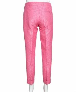Best Sale 🔥 Stella McCartney Neon Pink Cotton Jacquard Tapered Pants S For 👩 Women 🔥 -Stella McCartney Shop luxury women stella mccartney used clothes p324901 005
