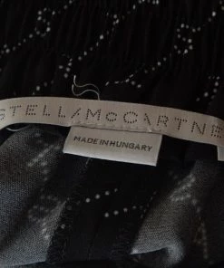 Best Sale ✔️ Stella McCartney Black Logo Print Silk Blend Jogger Pants L For 👩 Women 😀 -Stella McCartney Shop luxury women stella mccartney used clothes p328093 004