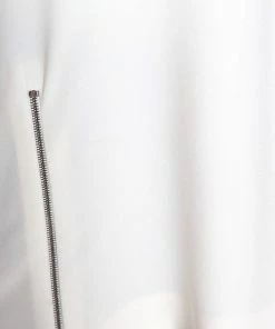 Best Sale 💯 Stella McCartney White Crepe Zip Detail Long Sleeve Blouse L For 👩 Women 🎁 -Stella McCartney Shop luxury women stella mccartney used clothes p329534 002