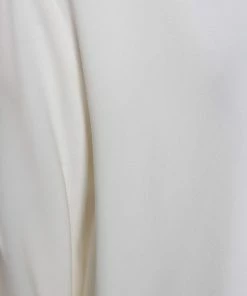 Best Sale 💯 Stella McCartney White Crepe Zip Detail Long Sleeve Blouse L For 👩 Women 🎁 -Stella McCartney Shop luxury women stella mccartney used clothes p329534 003