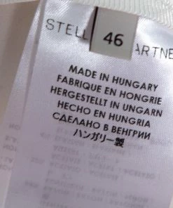 Best Sale 💯 Stella McCartney White Crepe Zip Detail Long Sleeve Blouse L For 👩 Women 🎁 -Stella McCartney Shop luxury women stella mccartney used clothes p329534 007