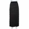 Deals 🤩 Stella McCartney Black Silk Annika Tiered Fringed 👗 Skirt M For 👩 Women 🤩 -Stella McCartney Shop luxury women stella mccartney used clothes p333807 004