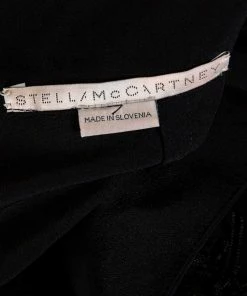 Deals 🤩 Stella McCartney Black Silk Annika Tiered Fringed 👗 Skirt M For 👩 Women 🤩 -Stella McCartney Shop luxury women stella mccartney used clothes p333807 006