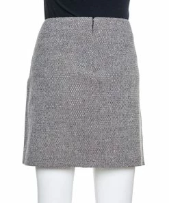 Best Pirce 👏 Stella McCartney Grey Tweed Embroidered Mini 👗 Skirt M For 👩 Women 😍 -Stella McCartney Shop luxury women stella mccartney used clothes p333836 007