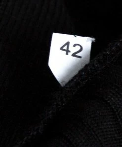 Best deal ✨ Stella McCartney Black Ribbed Knit Fitted Sweater M For 👩 Women ⭐ -Stella McCartney Shop luxury women stella mccartney used clothes p336218 001