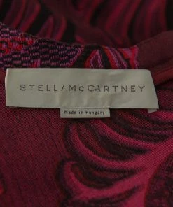Best Pirce 🥰 Stella McCartney Burgundy Floral Jacquard Wool Long Sleeve 👗 Dress M For 👩 Women 🛒 -Stella McCartney Shop luxury women stella mccartney used clothes p347454 003