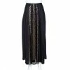 Best deal 🌟 Stella McCartney Black Silk Lace Paneled Maxi 👗 Skirt S For 👩 Women 😍