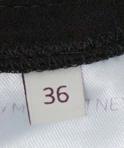 Flash Sale ⌛ Stella McCartney Black Stretch Cotton Elasticized Waist Trousers XS For 👩 Women 😀 -Stella McCartney Shop luxury women stella mccartney used clothes p348718 005