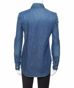 Deals 🔥 Stella McCartney Blue Denim Tiger Embroidered 👕 Shirt S For 👩 Women 🌟 -Stella McCartney Shop luxury women stella mccartney used clothes p349634 007