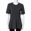 Promo 👏 Stella McCartney Grey Stretch Wool Mirella Peplum Top S For 👩 Women 😍 -Stella McCartney Shop luxury women stella mccartney used clothes p350997 005