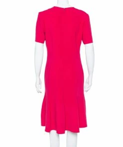 Cheap 🔔 Stella McCartney Crimson Red Crepe Flared Midi 👗 Dress L For 👩 Women ❤️ -Stella McCartney Shop luxury women stella mccartney used clothes p369562 001