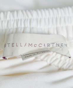 Cheapest 😍 Stella McCartney White Jersey Zipper Detail Tamara Pants S For 👩 Women 😀 -Stella McCartney Shop luxury women stella mccartney used clothes p374126 002