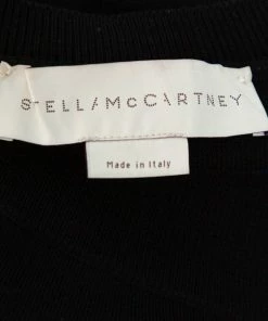 Coupon ❤️ Stella McCartney Black Striped Wool Oversized Sweater S For 👩 Women ✨ -Stella McCartney Shop luxury women stella mccartney used clothes p374933 002