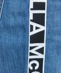 New 😉 Stella McCartney Blue Denim Logo Tape Detail Straight Leg 👖 Jeans M For 👩 Women 😍 -Stella McCartney Shop luxury women stella mccartney used clothes p380167 004