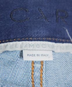 New 😉 Stella McCartney Blue Denim Logo Tape Detail Straight Leg 👖 Jeans M For 👩 Women 😍 -Stella McCartney Shop luxury women stella mccartney used clothes p380167 006