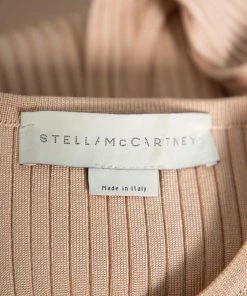 Flash Sale 🎉 Stella McCartney Beige Rib Knit Sleeveless Flared Top & Flared Pants Set S For 👩 Women 😍 -Stella McCartney Shop luxury women stella mccartney used clothes p388729 005