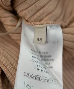 Flash Sale 🎉 Stella McCartney Beige Rib Knit Sleeveless Flared Top & Flared Pants Set S For 👩 Women 😍 -Stella McCartney Shop luxury women stella mccartney used clothes p388729 006