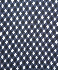 Promo ❤️ Stella McCartney Navy Blue Check Patterned Silk Oversized Top S For 👩 Women 🤩 -Stella McCartney Shop luxury women stella mccartney used clothes p389557 001