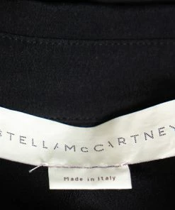 Flash Sale ✔️ Stella McCartney Black Silk Embroidery Detail Button Front 👕 Shirt M For 👩 Women 😉 -Stella McCartney Shop luxury women stella mccartney used clothes p392397 004
