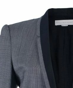 Budget 🤩 Stella McCartney Grey Twill Shawl Lapel Blazer M For 👩 Women 💯 -Stella McCartney Shop luxury women stella mccartney used clothes p39414 004